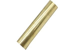 PGCOKO 1 Pcs 25mm / 1 Inch Solid Round Brass Rod Lathe Bar Stock Kit, 1 Inch in Diameter 4 Inch in Length