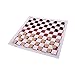 Dengguoli 40 x Natural Wood Chinese Checkers Draughts Chess Pieces, Dark and Brown (20 of Each)