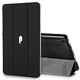 Poetic Slimline-Fire7-Black Fire Case, Poetic Slim Line Series [Lightweight] [Ultra-slim] PU Leather Slim-Fit Trifold Cover Stand Folio Case for Amazon Fire 7 5th Gen - Black