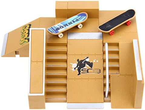 Uarter Finger Board Skate Park Mini Finger Skateboard Finger Board Ultimate Sport for Training Props, 5 Pieces