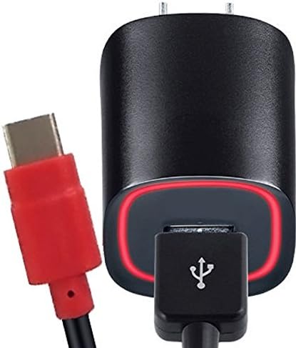 New Rapid Fast USB Type C Wall Charger with 6 Foot Cable for Samsung Galaxy s8 s8 + Motorola Z play droid Z force Z droid LG G5 G6 G7 V20 Zenpad z10 Google pixel Google pixel LX Zen pad Z8 Nexus 6P 5X