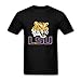 MINNRI Men's LSU LOGO T-shirt Black S