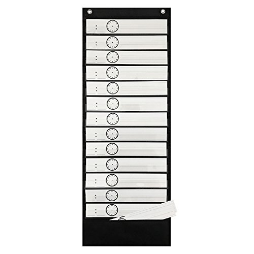 Daily Schedule And Word Study Pocket Chart With Reversible Dry Erase 