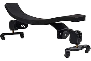 Violin Shoulder Rest For 4/4 And 3/4 With Collapsible And Height Adjustable Feet - Adjustable Collapsible Chin Cushion