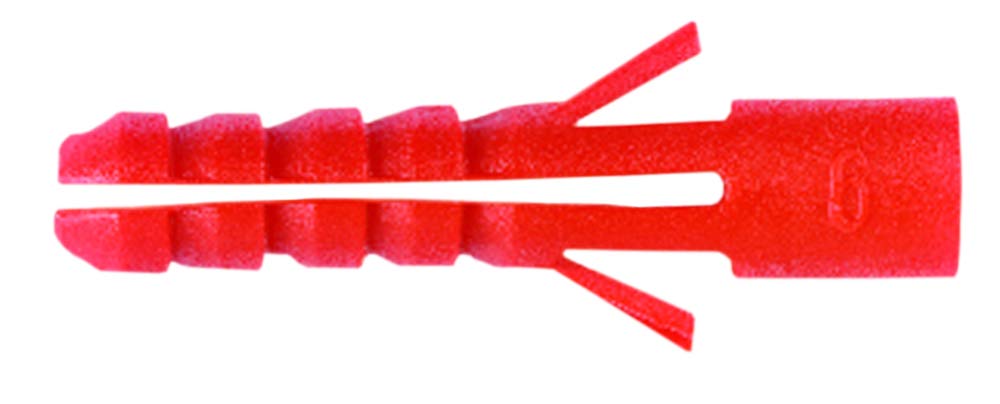 fischer Plastic Wallplug, Red, 42532