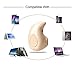 Bluetooth Headstet , COOME Ultra Small Invisible Mini Wireless Bluetooth 4.1 Earbud Headphone Earphone for iphone Android iPad Laptop Khaki (Only One for Righr Ear)