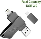 iOS Flash Drive for iPhone Photo Stick 32GB Memory Stick USB 3.0 Thumb Drive Jump Drive Photo Backup iflash External Storage Lightning Memory Stick for iPhone