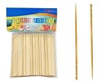 Blueline 400 Pcs Bamboo Skewers Wood Sticks For BBQ Fondue Fruit Cheese Toothpicks 4 Inch