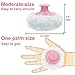 2 Large Fluffy Powder Puff, Body Cosmetic Powder Puff, Soft Face Body Powder Puff for Baby& Kid& Adult (3.2 Inch with Hand Holder, Pink)