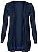 Fashion Wardrobe Womens Long Sleeves Drop Pocket Boyfriend Cardigan Ladies Open Casual Tops 8-14 (USA 10-12 / UK 12-14 (M/L), Navy)