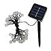 LMID Solar Lights LED Landscape Lighting 4.8M 20LED Crystal Ball Patio String Waterproof Christmas Lights Solar Powered light Lamp for Garden, Yard, Home, Christmas Tree, Parties (Warm White)