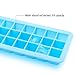 L-Fine Silicone Ice Cube Trays with Lids 21 Large Ice Cube Easy to Release and Dishwasher Safe
