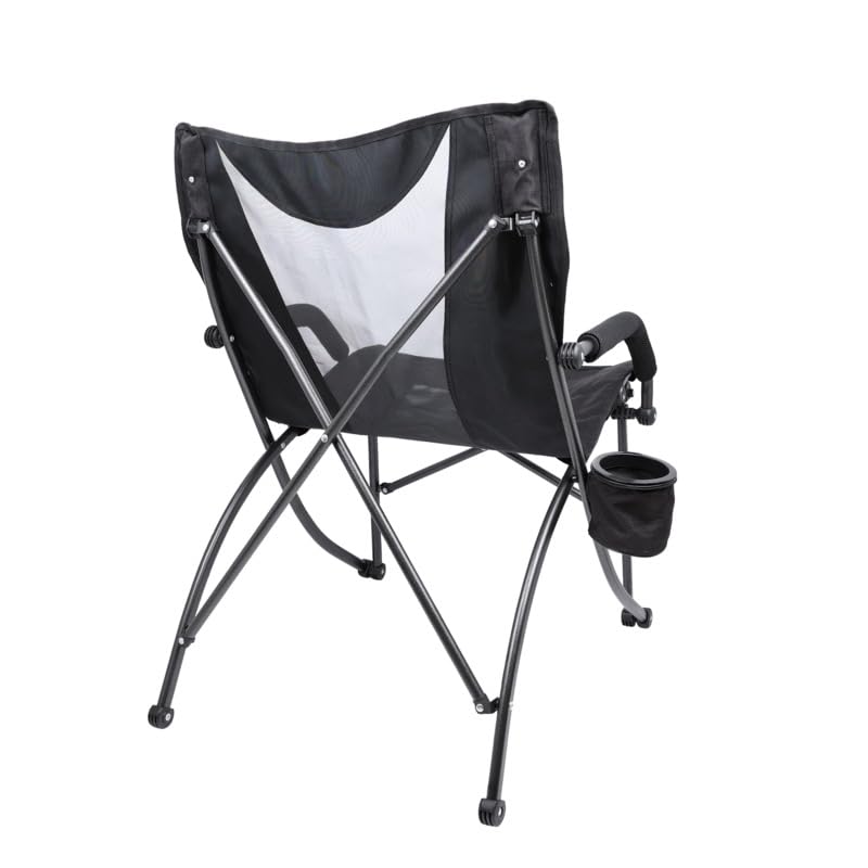 Cascade Mountain Tech Folding Camp Chair for Camping, Beach, Picnic, Barbqeues, Sporting Events with Carry Bag