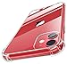 MoKo Compatible with iPhone 11 Case, Clear Reinforced Corners TPU Bumper + Anti-Scratch Transparent Hard Panel Cover Fit iPhone 11 6.1 inch 2019 - Crystal Clear
