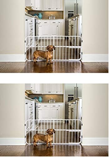 Carlson Pet Products Lil' Tuffy Expandable Gate with Small Pet Door