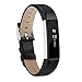 Adepoy Fitbit Alta Bands and Alta HR Bands, Leather Replacement Wrist Bands for Fitbit Alta HR and Fitbit Alta black