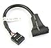 19-Pin USB3.0 to USB2.0 Adapter Header Cable - Suitable for use with USB 2.0 Based Mother Boards