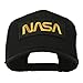 Black NASA Embroidered Patched High Profile Cap - Black