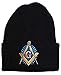 Buy Caps and Hats Masonic Winter Skull Cap Beanie Freemason Mens One Size Black