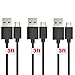 Micro USB Cable,[3ft3Packs]by Ailun,High Speed 2.0 A Male to Micro B Sync & Charging Cable,with 56k Ohm Pull-up Resistor,for Smartphone&Tablets,for Bluetooth headphones/headset [Black]