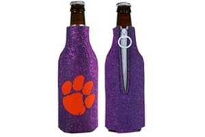 Kolder NCAA Clemson U Glitter Bottle Coolie, One Size, Multicolor