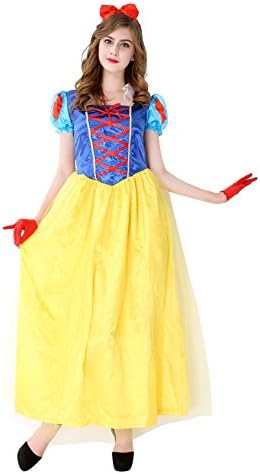 Honey Box Snow White Costume Adult Women's Princess Dress with Headband