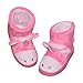 LA PLAGE Girl's Slippers Boots Soft Cute Unicorn Bootie Slippers Plush Slip-on House Shoes Size Toddler 12 US Pink Unicorn