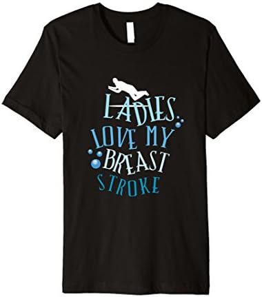 Mens Breast Stroke Swimmer Gag Gift T-Shirt Swim Team High School Large Black