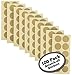 100-Pack of 1 Inch Gold Scratch Off Stickers. The Decals are Perfect for Any Personalized Paper Projects Such as DIY Baby Gender Reveal Cards, Bridal Showers, Kid Charts, Announcements (Gold)