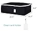 Sleeping Lamb Fabric Clothes Storage Bag, Dustproof underbed Storage Organizer for Comforters, Blanket, linens (Black)