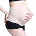 Gratlin Women's Maternity Soft Seamless Pressure-Reduction Support Belly Band Beige Medium