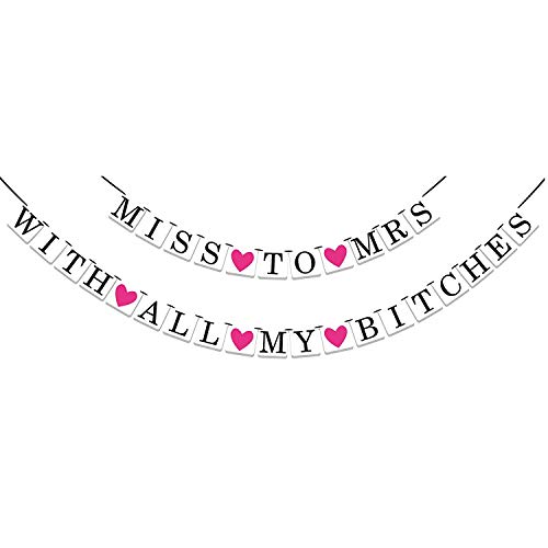2-in-1 Miss To Mrs Classy & Sassy Bachelorette Party Banner by Sterling James Co. - Thumbnail 6
