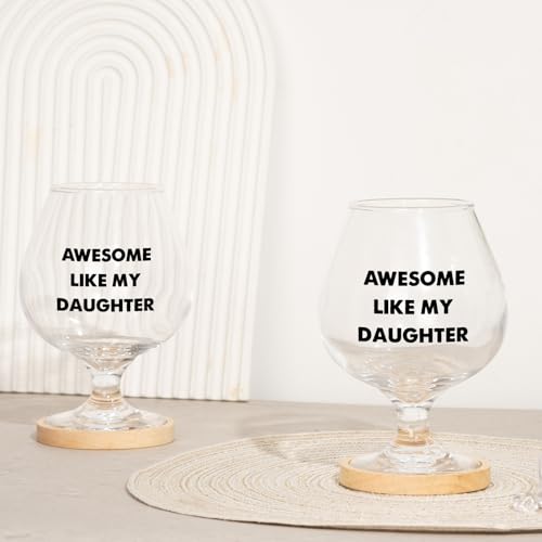 Blumuze Fathers Day Dad Gifts,510ml Beer Glass with Coaster Birthday Gift for Dad, Christmas Presents for Daddy from Daughter, Beer Gift for Men