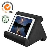 Tablet Pillow ipad Pillow Holder Reading Pillow Multi Angle Pad Stand | Black / Sapphire / Gray / Blue / Burgundy, Angle Tablet Cushion Pillow for iPad Air & iPad Used on Bed, Knee, Desk, Sofa, Floor