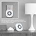Etekcity Wireless Doorbell Operating at 1000-feet with Plug-in Receiver, Battery-powered Receiver and Push Button, 52 Chimes, White (1-2)