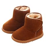 Voberry Baby Toddler Kids Children Girls Boys Winter Warm Boot Fur Lined Outdoor Snow Boots