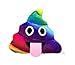 Rainbow Poop New Emoji Smiley Emoticon Cushion Pillow Stuffed Plush Toy Doll Poop Face Bed Pillow Home Living Room Decoration Pillows