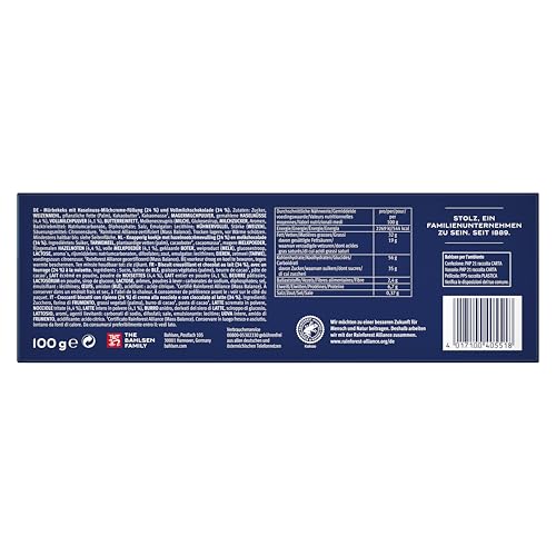 Bahlsen Hazelnut Cream & Choc, 100g, knuspriger Keks mit Haselnusscremefüllung und Vollmilchschokolade (1 x 100 g) thumbnail 2