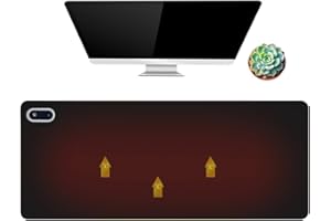 Office Heated Mouse Pad, 31.5" x 13" Heated Desk Pad Large Hand Warming Desk Pad, 5 When Temperature Adjustment for Home Offi