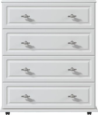White 4 Drawer Chest Of Drawers Ready Assembled Oakland Modern