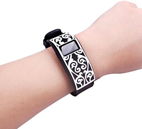 Tharv for Fitbit Charge / Charge HR/ Force Flex Case Cover Silica gel Replacement Watch Case Slim Design Sleeve (Black)