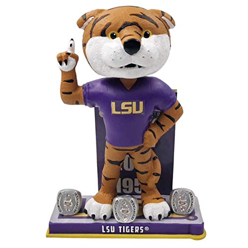Forever Collectibles LSU Mike The Tiger Football National Champions Special Edition Bobblehead NCAA - Louisiana State University