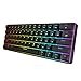 HK Gaming – GK61 Hot Swappable Mechanical Keyboard – 61 Keys Multi Color RGB Illuminated LED Backlit Wired Gaming Keyboard, Waterproof Programmable, for PC/Mac Gamer, Typist (Gateron Optical Brown)thumb 2