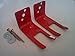 Amerex 16591 - (2 wall hooks) Fire extinguisher wall, hook, mount, bracket, hanger for 5 to 10 pound. screw and washer included