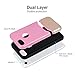 MoMoCity iPhone 7 Case Dual Layer Case i7 Heavy Duty i7 Cover Shock Absorption Protective Rugged Rubber Skin for 4.7 Inch iPhone 7(Rose&Gold)