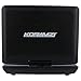 KORAMZI 7 inch Portable DVD Player with Rechargeable Battery, SD Card Slot and USB Port Swivel and Fold Portable DVD/CD/MP3 Player with Matching Color Headphones AC/DC Adapter (Black)- PDVD777
