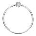 SOUFEEL 925 Sterling Silver Bracelet Crystal Clasp Charm Bracelets Snake Chain Bracelets 7.1 Inch (18CM)