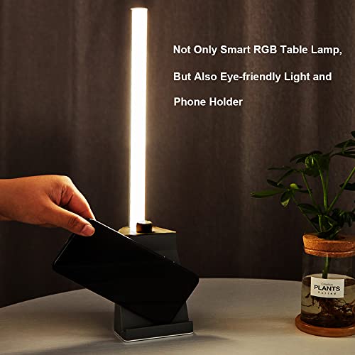 iLeefy Smart Led Light Bars,Smart RGB Table Lamp 142 Lighting Effects & 18 Music Modes and Music Sync Modes LED RGB Desk Lamp Ambiance Lights with Bluetooth APP Control for Party /Gaming/Room /TV/ PC