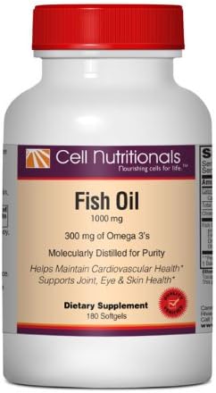 Fish Oil (Omega-3) Large Bottle, 1000 mg, 180 Softgels