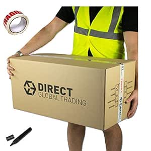 10 cajas de cartón extra largas para mudanza, con doble pared y lista